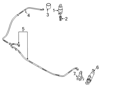 Audi 8W0-955-537 Tube Assembly Retainer