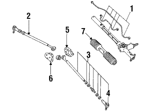 Audi 443-419-801-E Tie Rod Assembly
