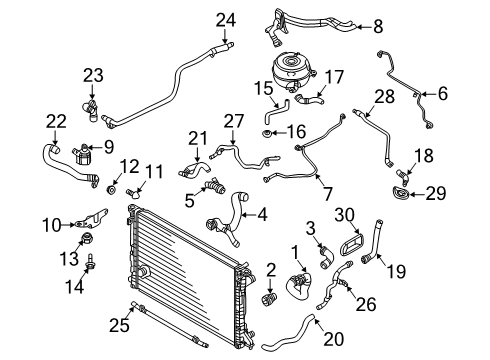 Audi N-910-048-02 Pipe Assembly Bolt