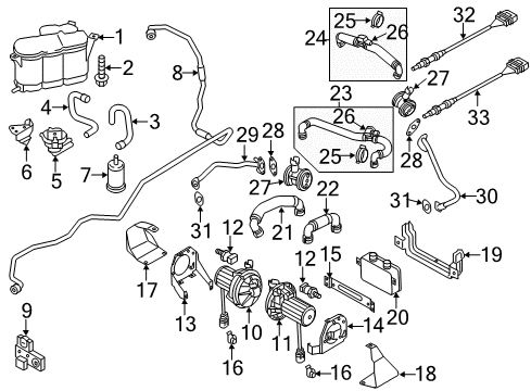 Audi 07P-103-464-F Oil/Air Separator