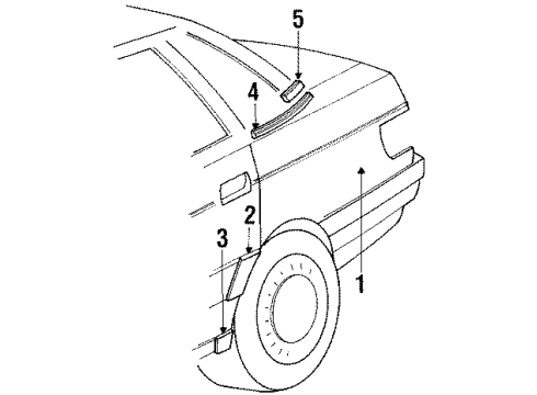 Audi 893-853-700-A-01C Lower Molding