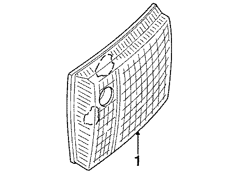 Audi 893-945-225-B Lens & Housing