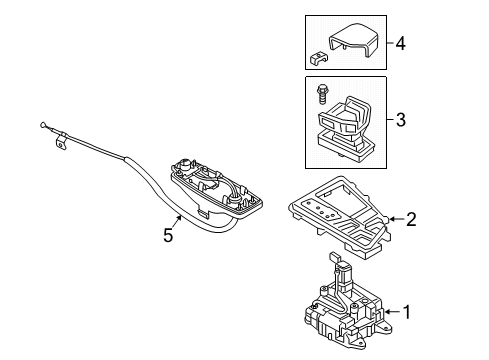 Audi 0CK-325-110-Q Shift Control Cable