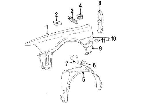 Audi 441-821-032 Fender