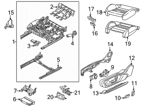 Audi 8Y0-963-555-A Seat Cushion Heater
