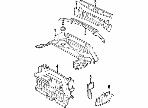 Audi 8G0-813-631-C Crossmember