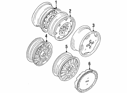 Audi 853-601-025-A-0A9 Wheel, Alloy