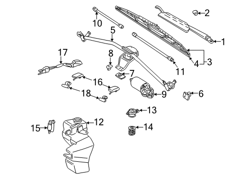 Audi 1J6-955-651 Washer Pump