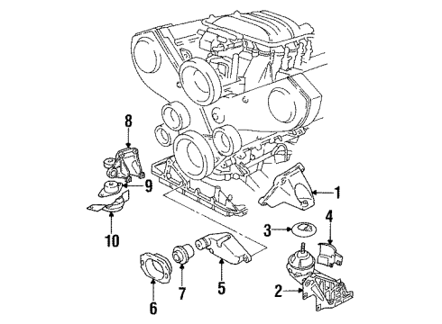 Audi 8A0-199-308-H Support