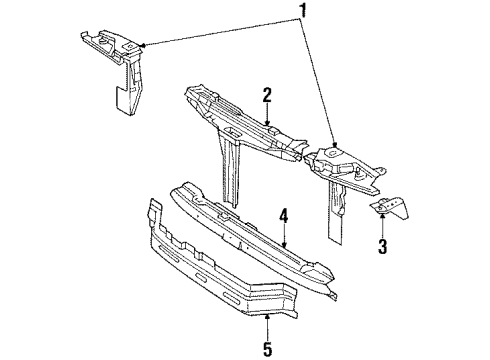 Audi 8A0-805-577 Lower Tie Bar