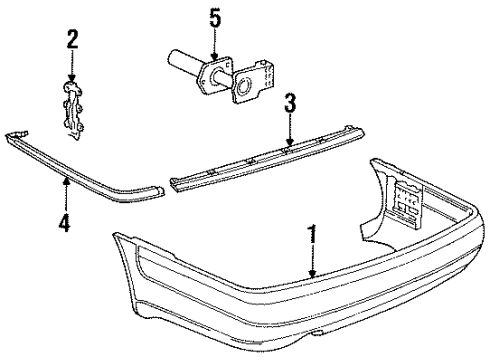Audi 4A9-807-443-A-GRU Center Molding