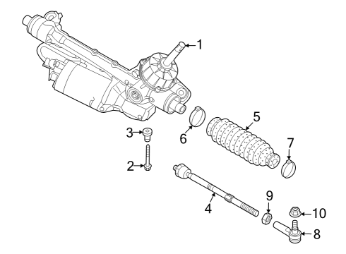 Audi N-108-706-01 Steering Column Bolt