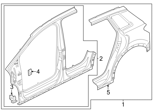 Audi 89A-833-177 Aperture Panel Seal