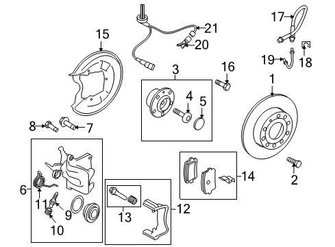 Audi 8J0-615-424-G Caliper
