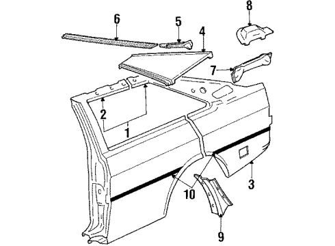 Audi 855-817-208 Sail Panel