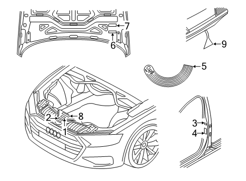 Audi 4M0-010-006-A Warning Label