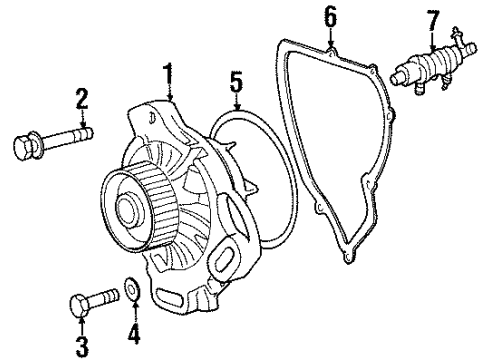 Audi N-100-833-01 Water Pump Assembly Bolt