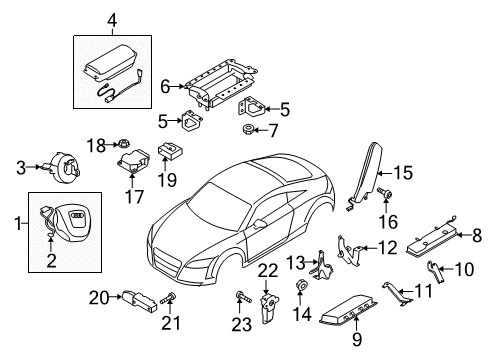 Audi 8J0-959-655-Z1S Control Module