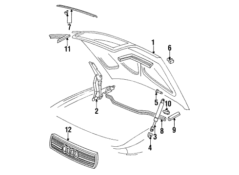 Audi 441-823-302-A Hinge