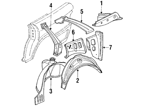 Audi 893-809-852-A Inner Wheelhouse