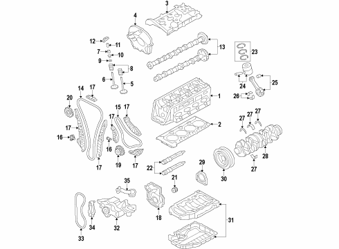 Audi 06H-103-011-AP Cylinder Block