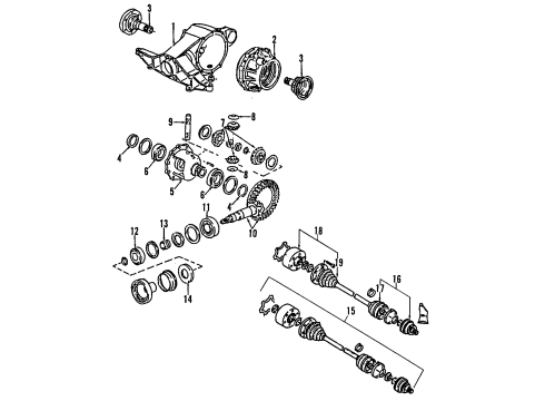Audi 01R-525-121-D Differential Case