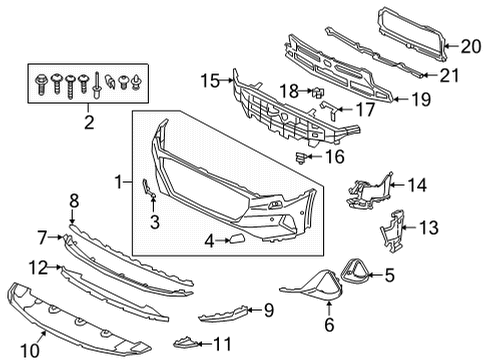 Audi 4KE-807-932-A Upper Brace Retainer