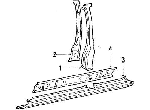 Audi 813-803-761-A Outer Rocker Panel