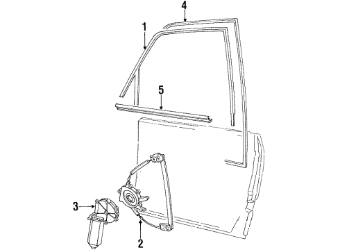 Audi 441-837-440 Window Guide