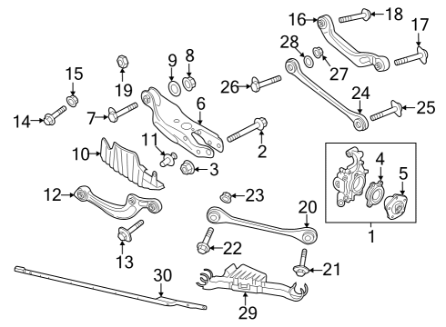Audi N-906-319-06 Track Bar Bolt