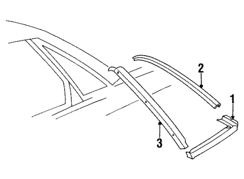 Audi 443-853-448 Glass Molding