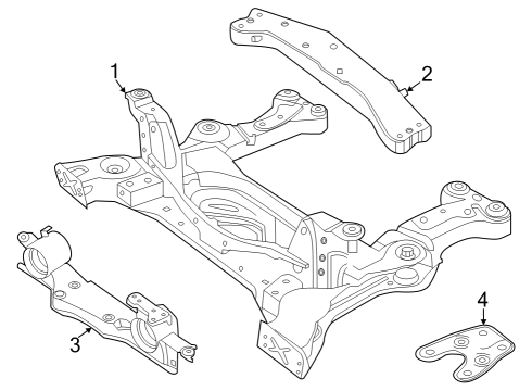Audi N-912-849-01 Front Support Bolt