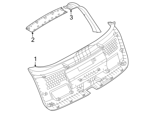 Audi 1M6-867-574-A Side Gate Trim Retainer