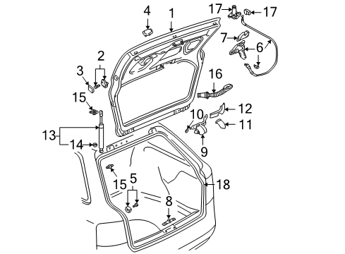 Audi 107-827-573-JB Lock Cylinder