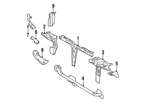 Audi 8G0-805-591-B Center Support