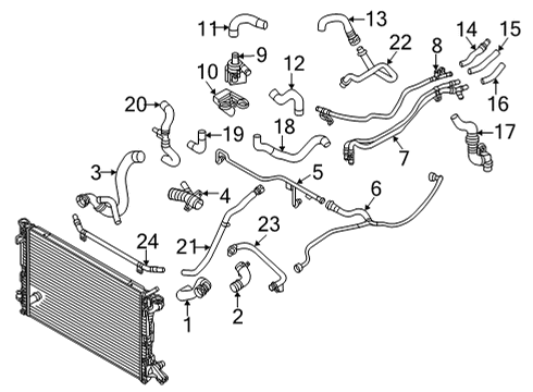 Audi 4N0-129-381-A Solenoid Valve Spacer