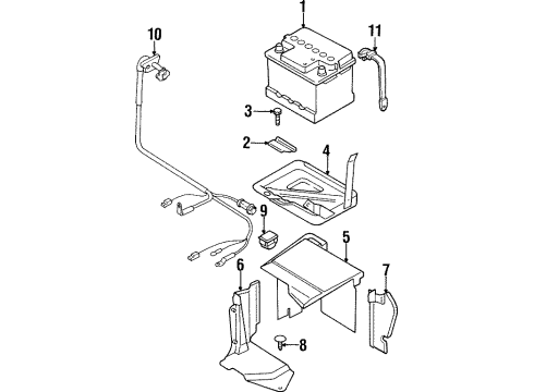 Audi N-010-332-4 Battery Bolt