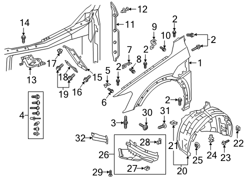 Audi 4S0-807-793 Mount Bracket Bushing