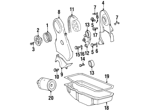 Audi 054-109-143-B Inner Timing Cover