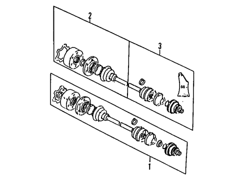 Audi 893-407-271-K Axle Assembly