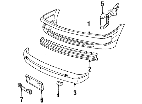 Audi 895-807-266-D Impact Bar Bracket
