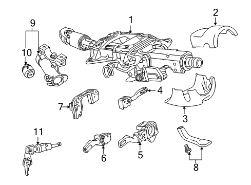 Audi 8E0-898-375-AB Ignition Lock Cylinder