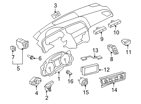 Audi 8T0-920-981-GX Instrument Cluster