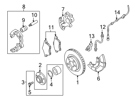 Audi 8D0-698-471 Overhaul Kit