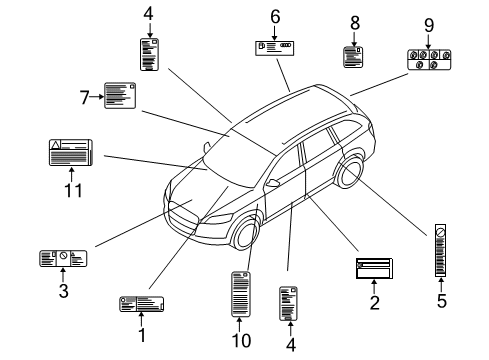 Audi 4E0-010-505-A Info Label