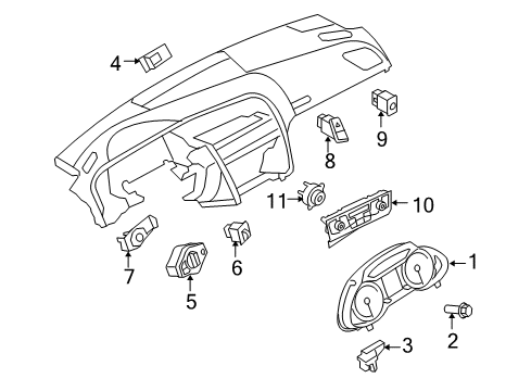 Audi 8R0-920-981-G Instrument Cluster