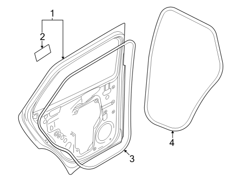 Audi WHT-007-640 Door Shell Plug