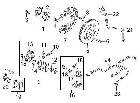 Audi 4K0-615-231-B Brake Pads Retainer Spring