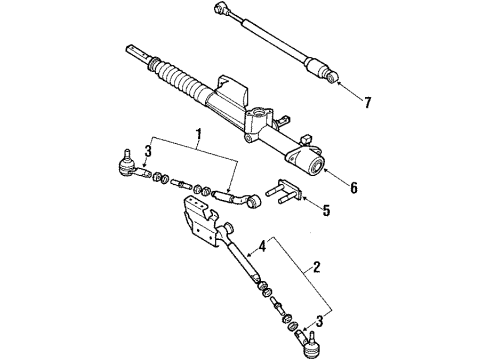 Audi 811-419-325-D Tie Rod Assembly Mount Bracket