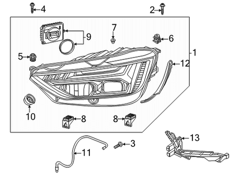 Audi 80A-898-601 Mount Plate Retainer